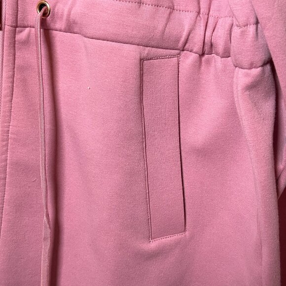 NWT XL Lacey Chabert PINK Full-Zip Hooded Jacket with Drawstring Waist - Picture 7 of 8